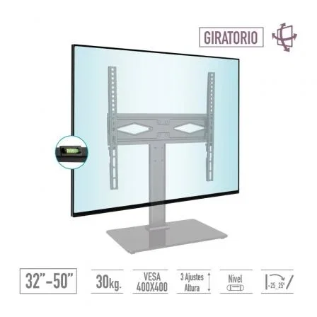 Tm Electron Soporte de sobremesa TMSLC419 para TV de 32-50 pulgadas hasta 30 kg Tm Electron Soporte de sobremesa TMSLC419 para TV de 32-50 pulgadas hasta 30 kg